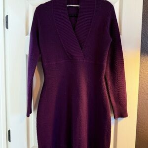Athleta Purple Knit Sweater Dress Size Small